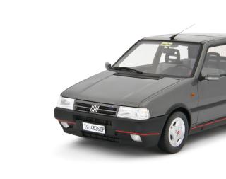 Fiat Uno Turbo i.e. 1.4 1990 GRIGIO QUARZO Laudoracing 1:18 Resinemodell (Türen, Motorhaube... nicht zu öffnen!)